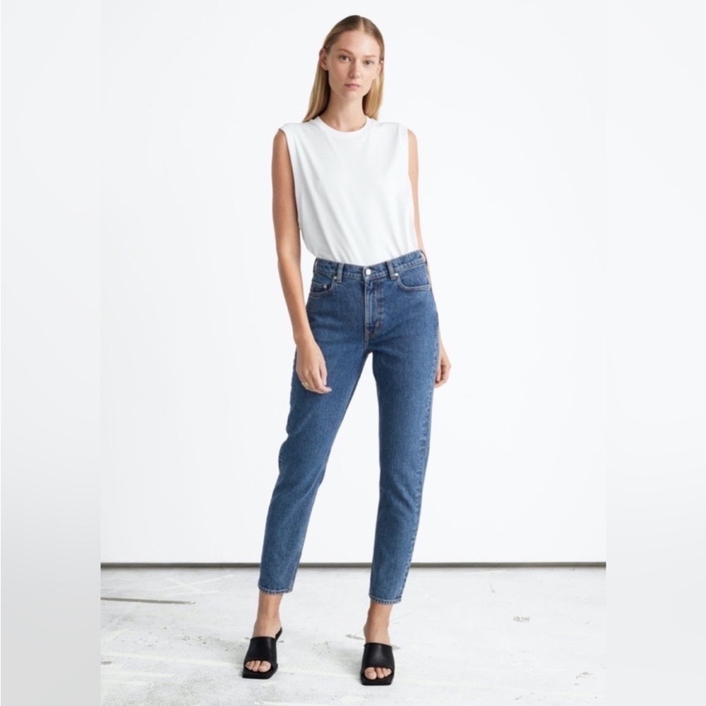 & OTHER STORIES XOXO Cute Jeans Wash: Mid Blue Size: 28